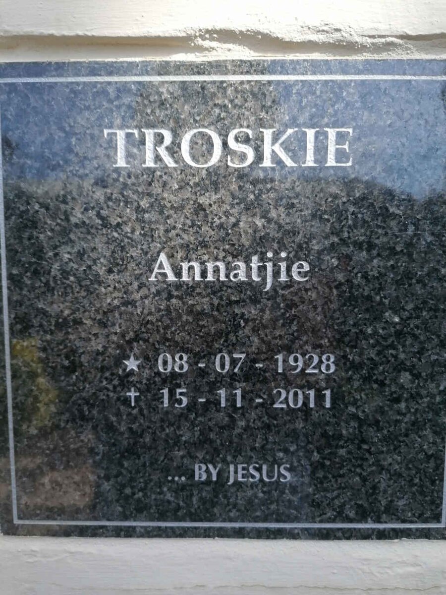 TROSKIE Annatjie 1928-2011