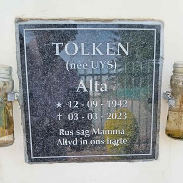 TOLKEN Alta nee UYS 1942-2023