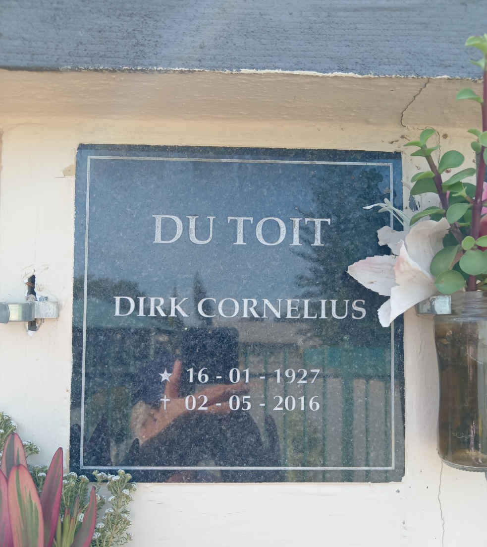 TOIT Dirk Cornelius, du 1927-2016