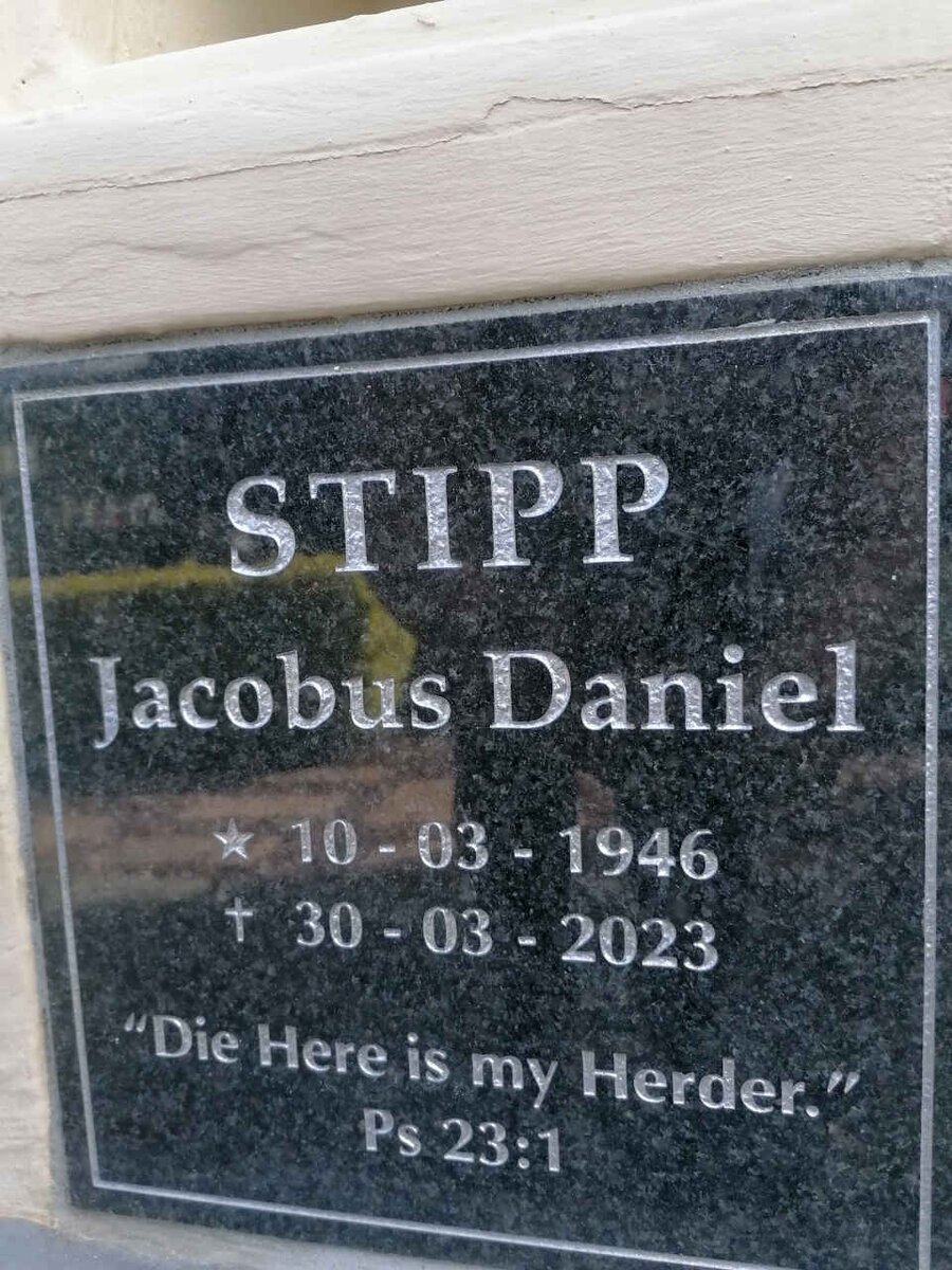 STIPP Jacobus Daniel 1946-2023