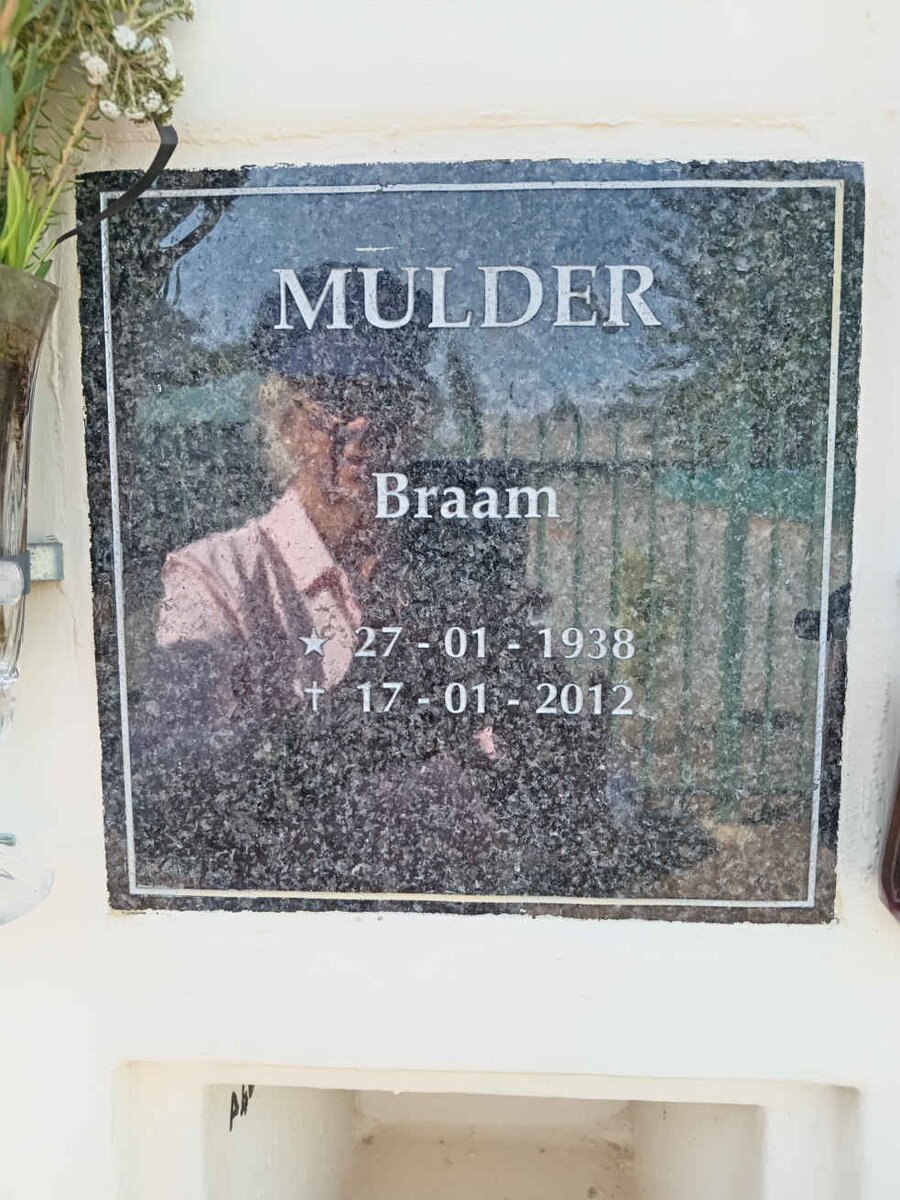 MULDER Braam 1938-2012