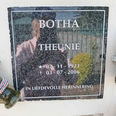 BOTHA Theunie 1923-2006