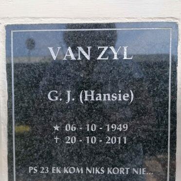 ZYL G.J., van 1949-2011