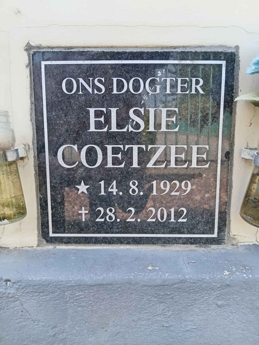 COETZEE Elsie 1929-2012