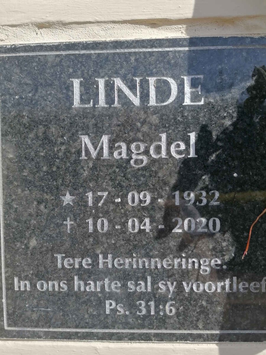 LINDE Magdel 1932-2020