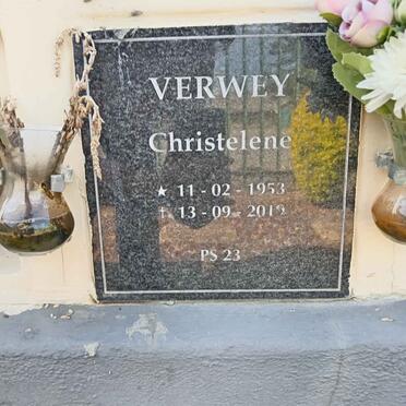 VERWEY Christelene 1953-2019