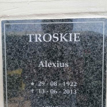 TROSKIE Alexius 1922-2013