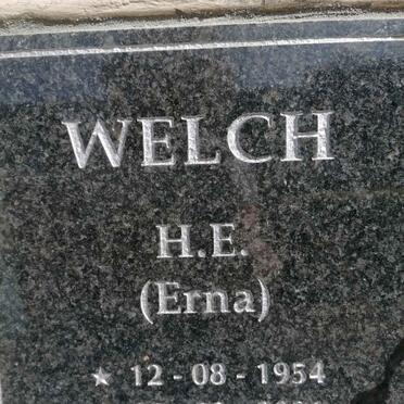 WELCH H.E 1954-2021