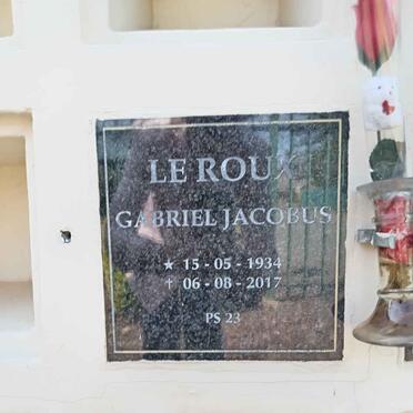 ROUX Gabriel Jacobus, le 1934-2017