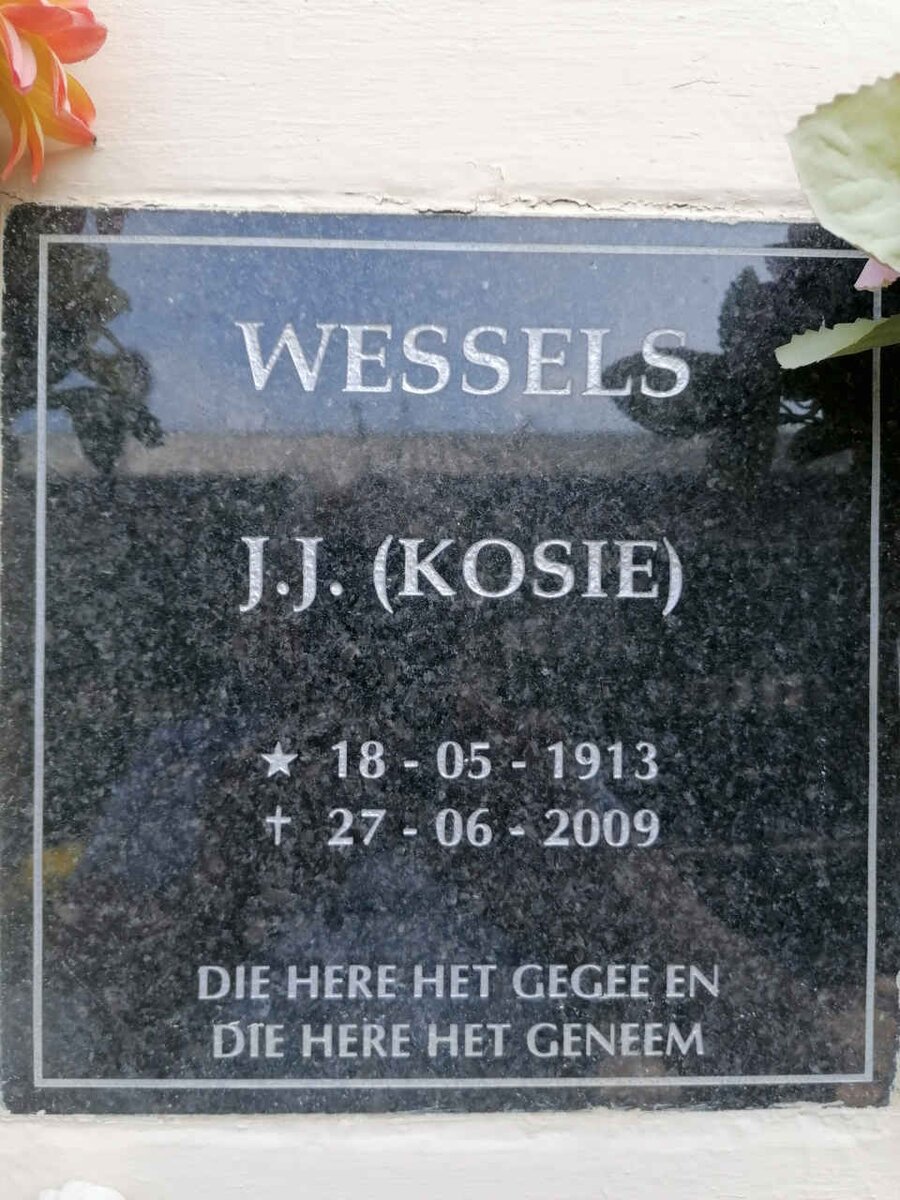 WESSELS J.J. 1913-2009