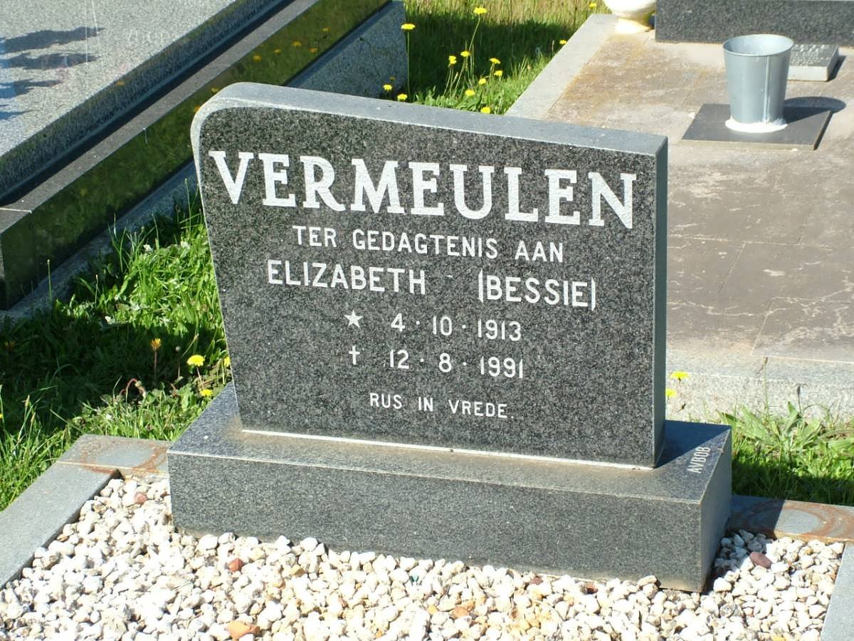 VERMEULEN Elizabeth 1913-1991