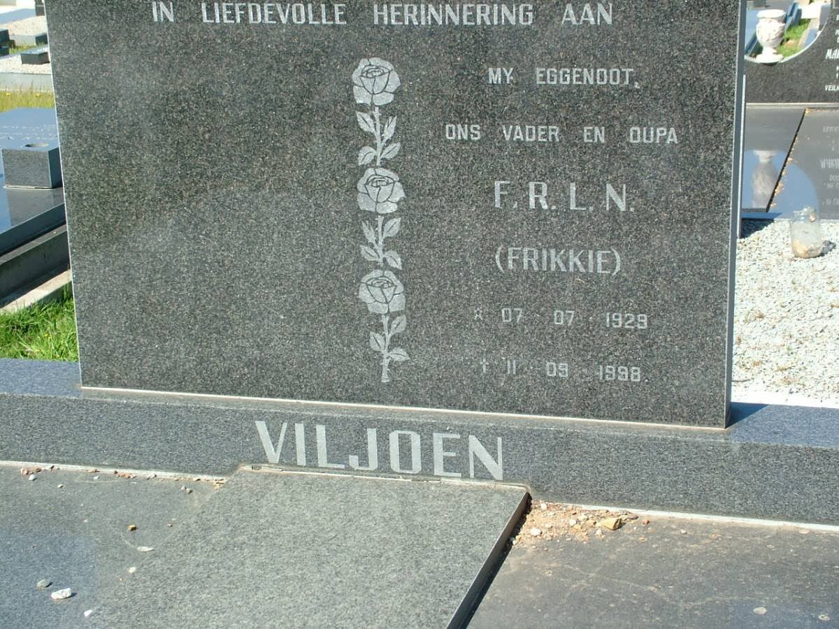 VILJOEN F.R.L.N. 1929-1998