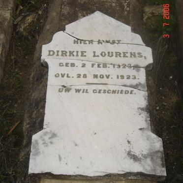 LOURENS Dirkie 1923-1923