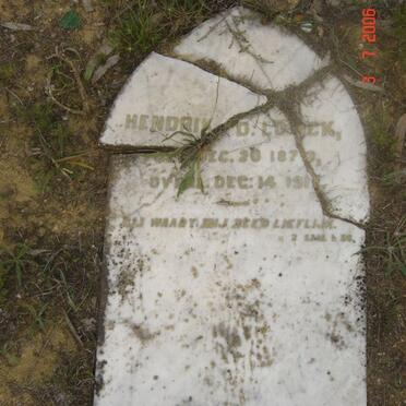 LOOCK Hendrik D. 1879-1911