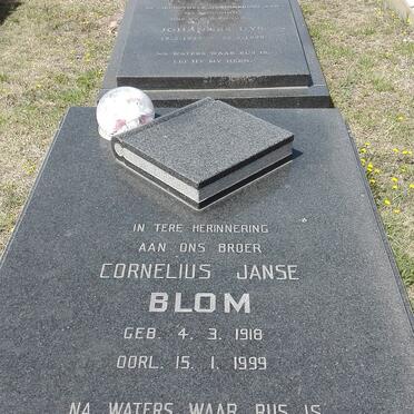 BLOM Cornelius Janse 1918-1999