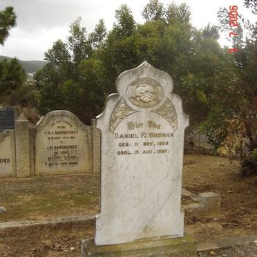 BOSMAN Daniel F. 1855-1927