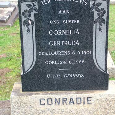 CONRADIE Cornelia Gertruda nee LOURENS 1901-1968