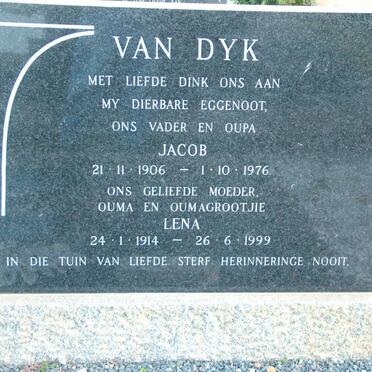 DYK Jacob, van 1906-1976 &amp; Lena 1914-1999 :: JORDAN Harry 1930-2011 &amp; Emmie 1931-2010