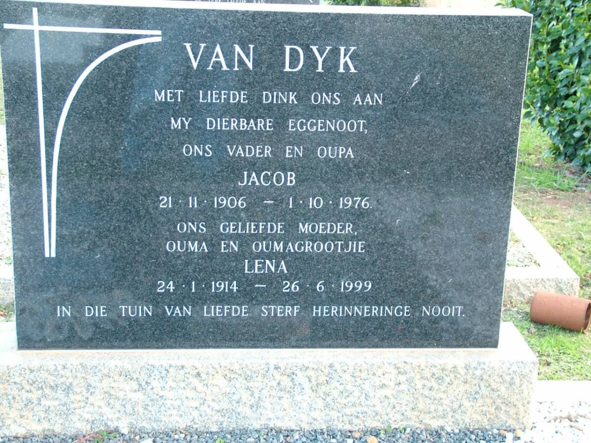 DYK Jacob, van 1906-1976 &amp; Lena 1914-1999