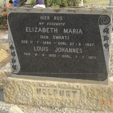DELPORT Louis Johannes 1893-1977 &amp; Elizabeth Maria SWART 1880-1957