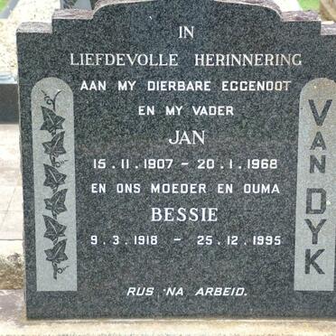 DYK Jan, van 1907-1968 &amp; Bessie 1918-1995