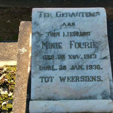 FOURIE Minie 1913-1936