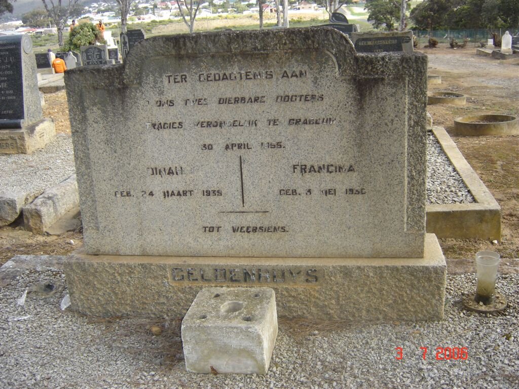 GELDENHUYS Dinah 193?-1955 :: GELDENHUYS Francina 193?-1955