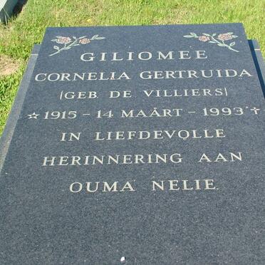 GILIOMEE Cornelia Gertruida nee DE VILLIERS 1915-1993