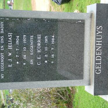 GELDENHUYS E.J.W. 1904-1979 &amp; C.E. 1915-1984