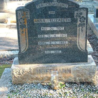 HOFFMANN Anna Elizabeth nee DU TOIT 1910-1952