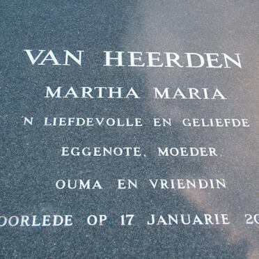 HEERDEN Martha Maria, van -2000