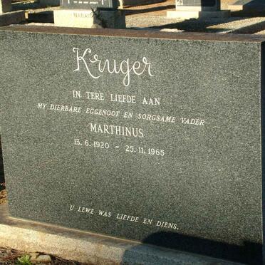 KRUGER Marthinus 1920-1965
