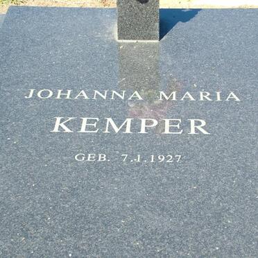 KEMPER Johanna Maria 1927-