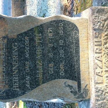 LAZARUS Elizabeth 1871-1950