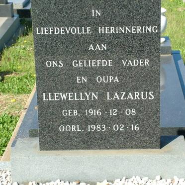 LAZARUS Llewellyn 1916-1983