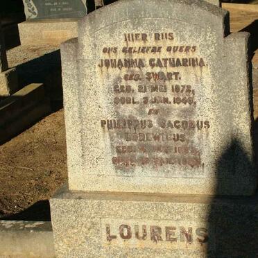 LOURENS Philippus Jacobus Lodewicus ??-?? &amp; Johanna Catharina SWART 1872-1940