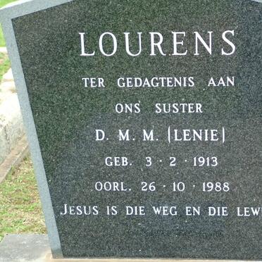 LOURENS D.M.M. 1913-1988
