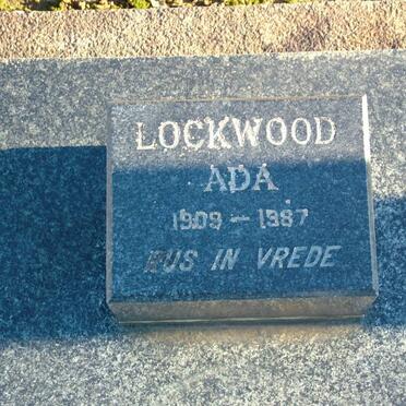LOCKWOOD Ada 1909-1987