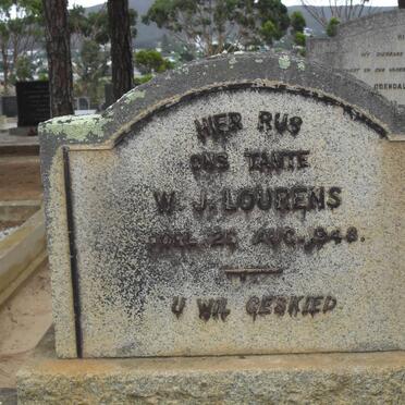 LOURENS W.J. -1948