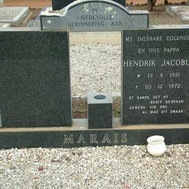 MARAIS Hendrik Jacobus 1921-1972