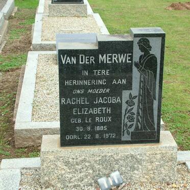 MERWE Rachel Jacoba Elizabeth, van der nee LE ROUX 1885-1972
