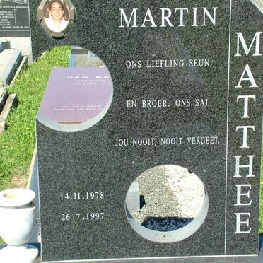 MATTHEE Martin 1978-1997