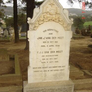 MEET Jan J., van der 1861 1940 &amp;  F.J.J. HUDDLESTONE 1867-1942