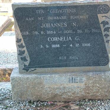 MATTHEE Johannes N. 1884-1957 &amp; Cornelia G. 1888-1966