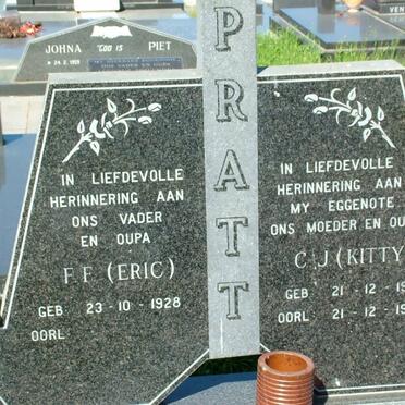 PRATT F.F. 1928- &amp; C.J. 1930-1995