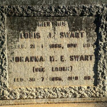 SWART Louis J. 1866- &amp; Johanna M.E. LOOCK 1866-