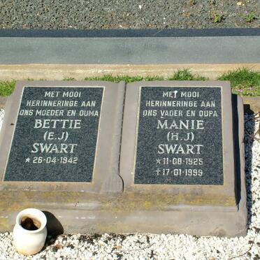 SWART H.J. 1925-1999 &amp; E.J. 1942-