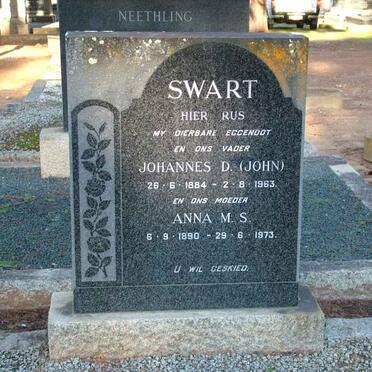 SWART Johannes D. 1884-1963 &amp; Anna M.S. 1890-1973
