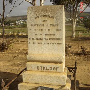 SWART Matthys J. 1821-1890 &amp;  W. M. JANSE VAN RENSBURG 1827-1906