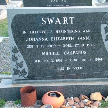 SWART Michiel Casparus 1916-1994 &amp; Johanna Elizabeth 1909-1976